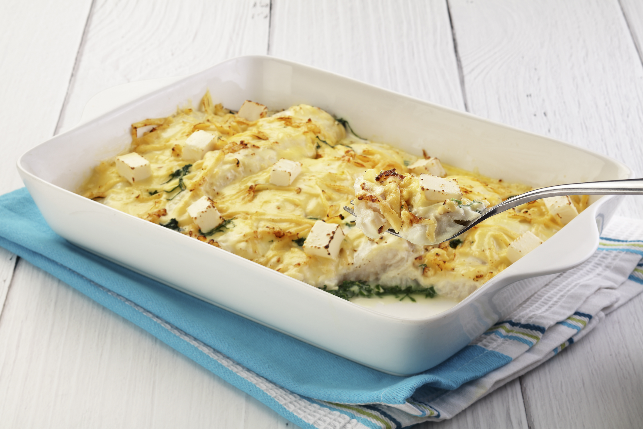 THREE CHEESE BAKED FISH