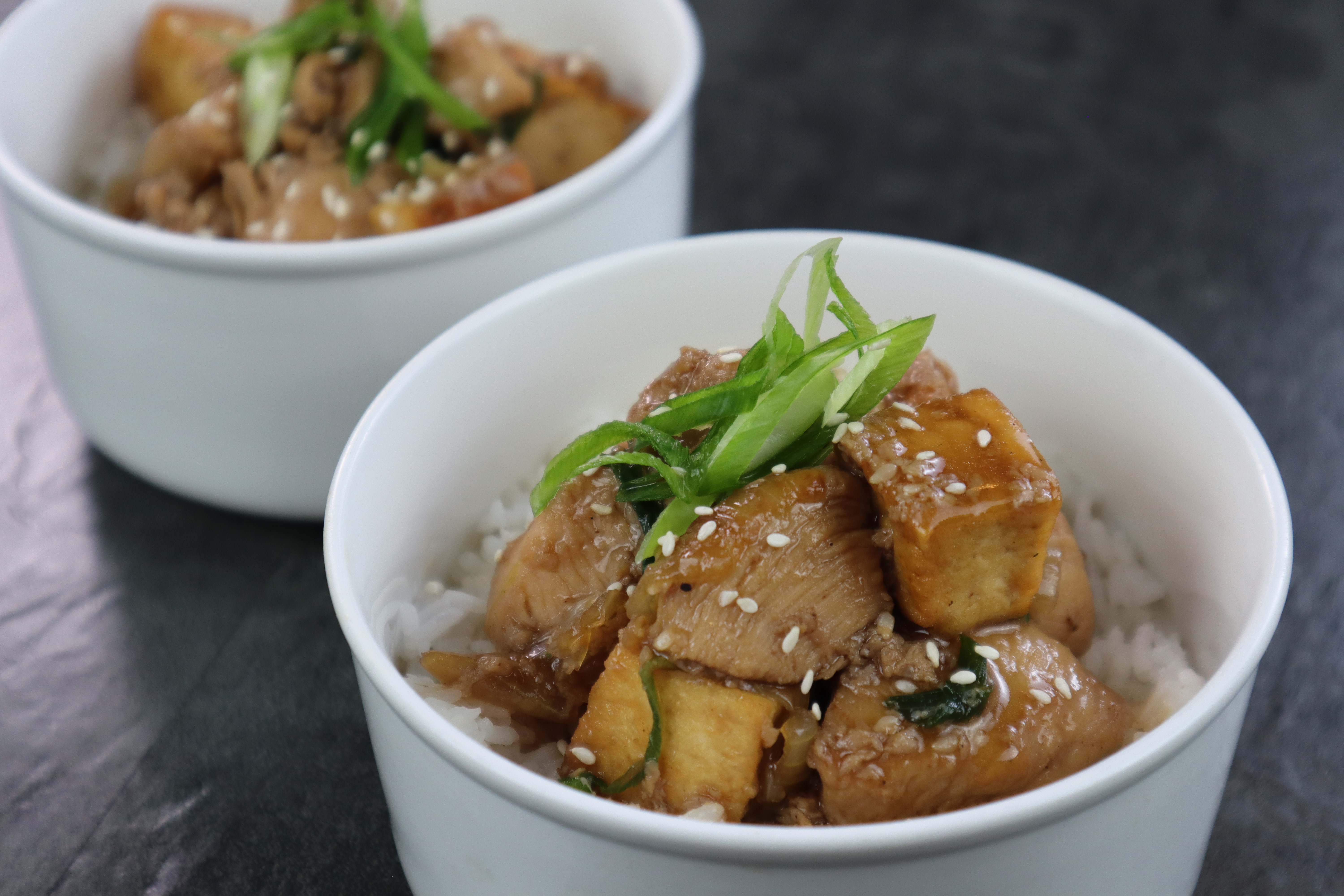 CHICKEN TERIYAKI & TOFU RICE BOWLS