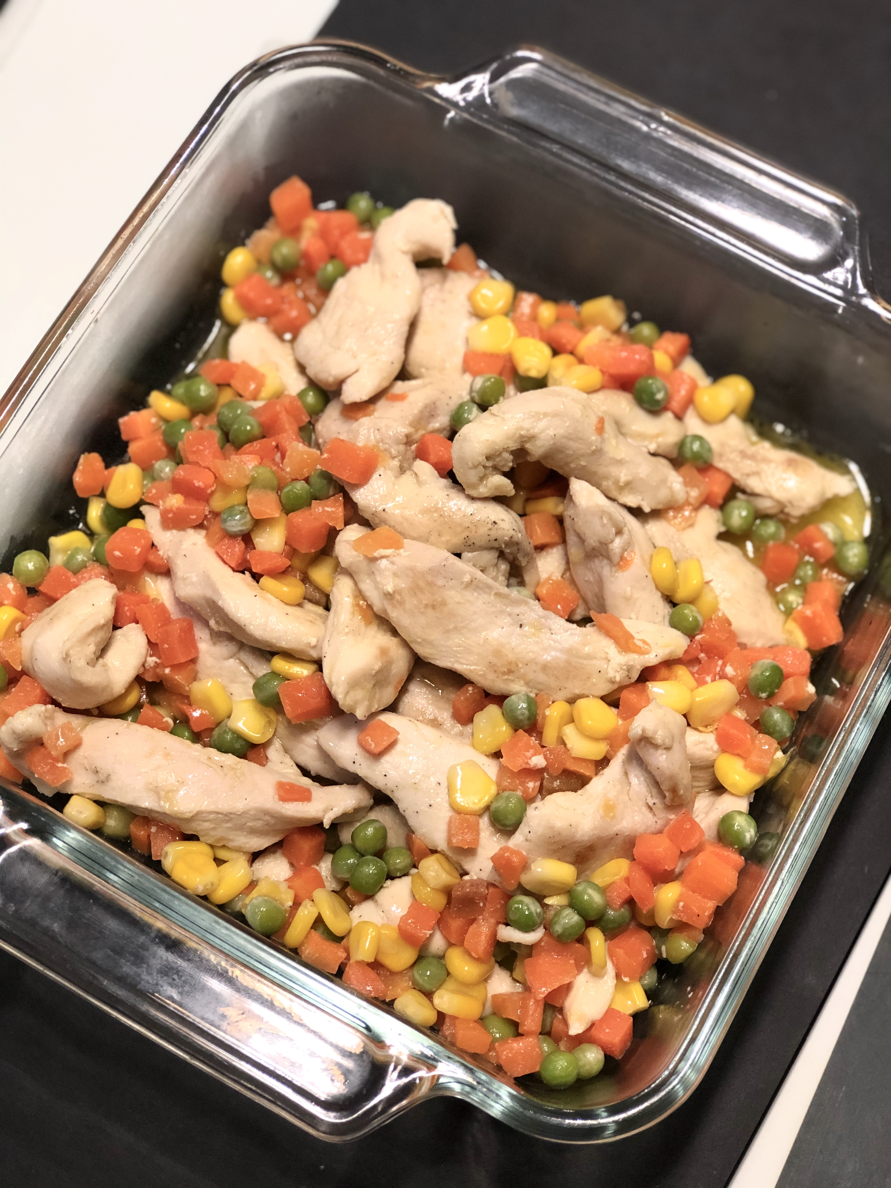 Chicken With Corn Carrots